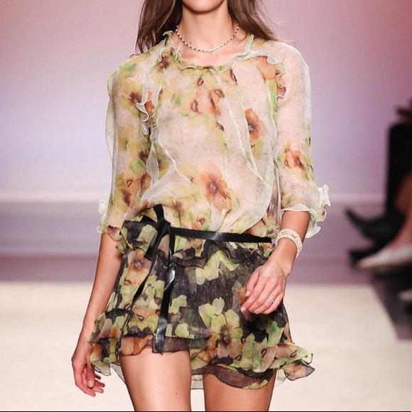 Isabel Marant Tops - Isabel Marant RUNWAY silk chiffon blouse size 40